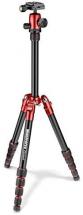 Manfrotto Element Traveller Small Aluminum 5-Section Tripod Kit with Ball Head, Red