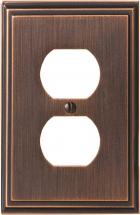 Amerock Wall Plate Oil Rubbed Bronze Duplex Outlet Cover Mulholland 1 Pack Electrical Outlet Cover