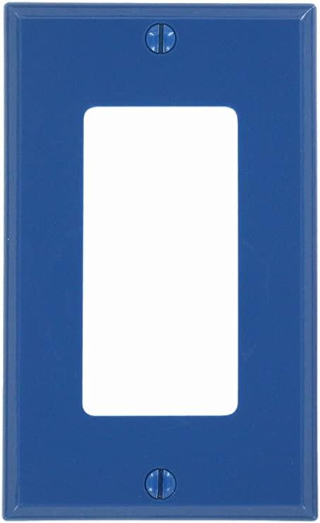 Leviton 80401-NB 1-Gang Decora/GFCI Device Wallplate, Standard Size, Thermoplastic Nylon