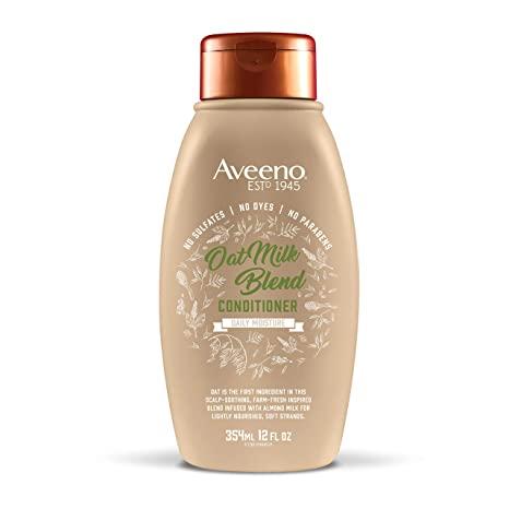 Aveeno Farm-Fresh Oat Milk Sulfate-Free Conditioner with Colloidal Oatmeal & Almond Milk, 12 Fl Oz