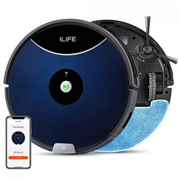 ILIFE A80 Max Mopping Robot Vacuum, 2-in-1 Robot Vacuum and Mop, 2000Pa Max Suction, Wi-Fi
