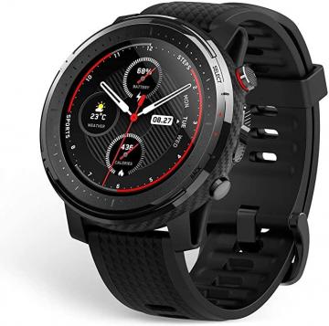 Amazfit Stratos 3 Sports Smartwatch Powered by FirstBeat, 1.34” Full Round Display, Black