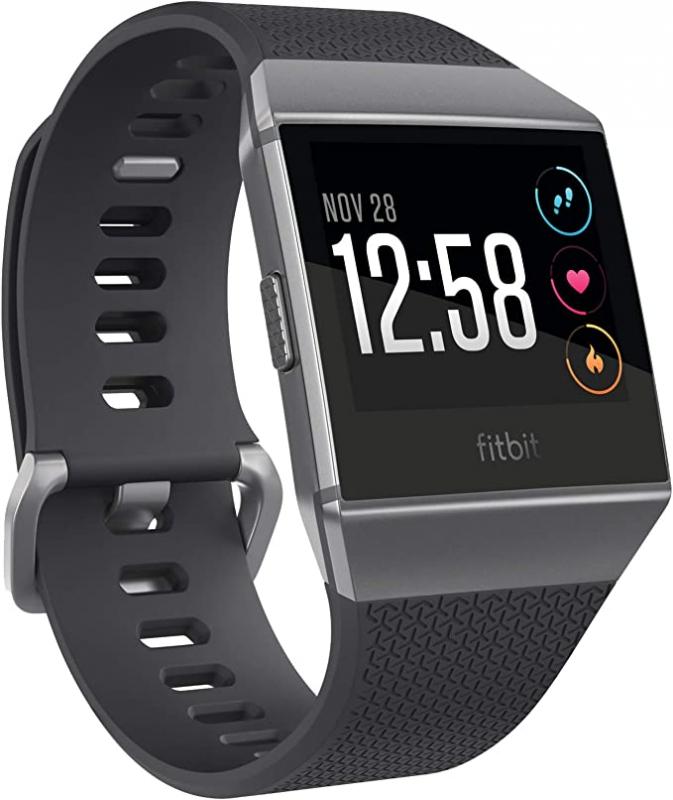 Fitbit Ionic Health & Fitness Smartwatch (GPS) with Heart Rate, Black Charcoal/Smoke Grey