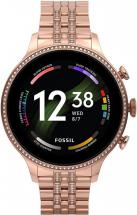 Fossil Women's Gen 6 42mm Stainless Steel Touchscreen Smart Watch, Color: Rose Gold