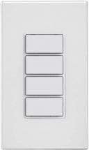 Leviton DW4BC-1BW Decora Smart Wi-Fi 4 Button Controller, No Hub Required, 1 Pack, White
