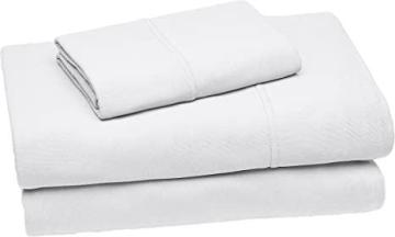 Amazon Basics Performance Brushed Microfiber Bed Sheet Set, Moisture Wicking and Cooling, Light Grey