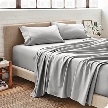 Bare Home Twin XL Sheet Set  - Luxury 1800 Ultra-Soft Microfiber Bed Sheets (Twin XL, Light Grey)