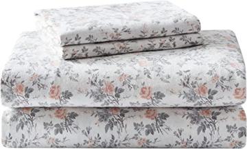 Laura Ashley Home - Full Sheets, Cotton Flannel Bedding Set (Rosalie, Full)