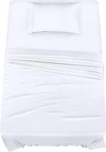 Utopia Bedding Twin Bed Sheets Set (Twin, White)