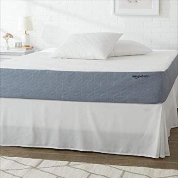 Amazon Basics Cooling Gel-Infused, Medium-Firm Memory Foam Mattress - Queen Size, 10 Inch