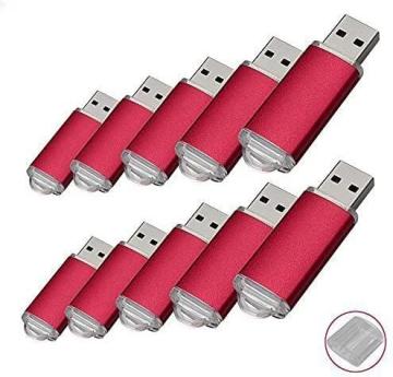 RAOYI 10PCS 8G USB Flash Drive USB 2.0 Bulk-Red