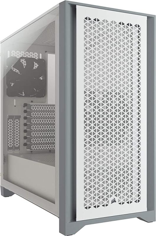 Corsair 4000D Airflow Tempered Glass Mid-Tower ATX Case (High-Airflow Front Panel, White