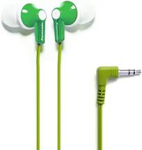 Panasonic ErgoFit Wired Earbuds, In-Ear Headphones with Dynamic Crystal-Clear Sound, Green