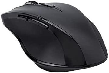 Amazon Basics 6-Button Ergonomic 2.4GHz Wireless Mouse with mechanical fast scrolling - Black
