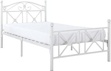 Modway Cottage Modern Farmhouse Metal Twin Platform Bed in White