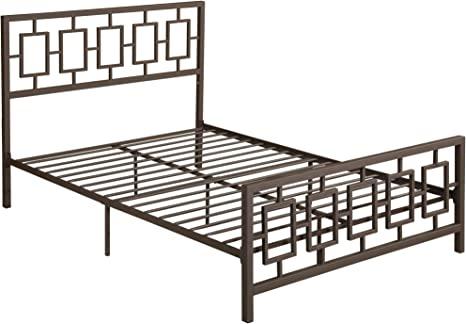 Christopher Knight Home Dawn Queen-Size Geometric Platform Bed Frame, Low-Profile