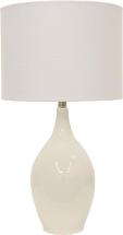 Décor Therapy Table Lamp, High Gloss White