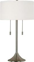 Kenroy Home Modern Table Lamp ,30 Inch Height, 17 Inch Length, 17 Inch Diameter with Brushed Steel