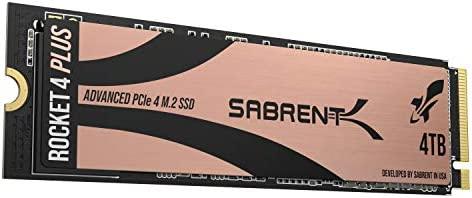 SABRENT 4TB Rocket 4 Plus NVMe 4.0 Gen4 PCIe M.2 SSD Drive