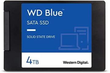 Western Digital 4TB WD Blue 3D NAND Internal PC - SATA III 6 Gb/s, 2.5"/7mm SSD Drive
