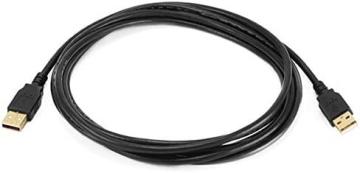 Monoprice 10ft USB 2.0 A Male to A Male 28/24AWG Cable (Gold Plated) -Black