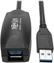 Tripp Lite USB-A 3.0 Active Extension Cable Repeater Cable, Male-to-Female, 16.4 Feet 5 Meters