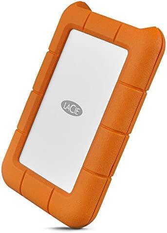 LaCie Rugged Secure 2TB External Hard Drive Portable HDD – USB-C USB 3.0