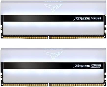 TEAMGROUP T-Force Xtreem ARGB 3600MHz CL14 32GB (2x16GB) PC4-28800 DDR4 DRAM White