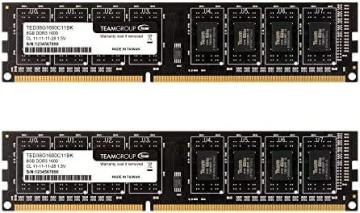 TEAMGROUP Elite DDR3 16GB Kit (2x8GB) 1600MHz (PC3-12800) Non-ECC 1.5V UDIMM 240 Pin