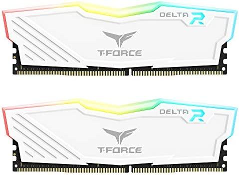 TEAMGROUP T-Force Delta RGB DDR4 32GB (2x16GB) 3600MHz (PC4-28800)- White
