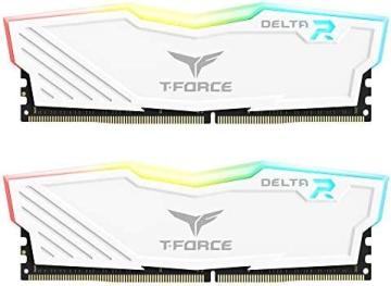 TEAMGROUP T-Force Delta RGB DDR4 32GB (2x16GB) 3600MHz (PC4-28800)- White