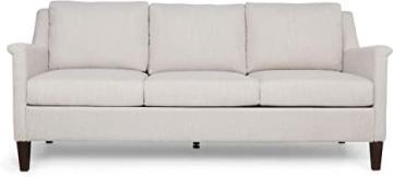 Christopher Knight Home Dupont 3 Seater Sofa, Beige + Espresso