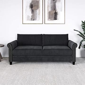 Lifestyle Solutions Arlington Sofas, 80.1" W x 31.9" D x 34.6" H, Charcoal Grey
