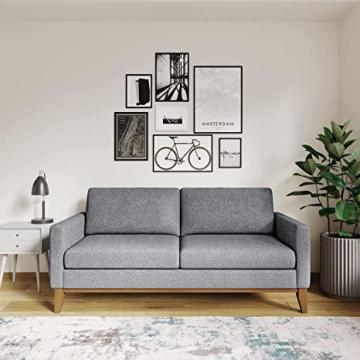 Lifestyle Solutions Derry Sofas, 70.4" W x 29.9" D x 32.7" H, Light Grey