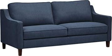 Stone & Beam Blaine Modern Sofa Couch, 79.5"W, Navy Blue