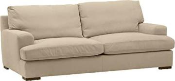 Stone & Beam Lauren Down-Filled Oversized Sofa Couch, 89"W, Fawn