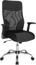 Flash Furniture Milford High Back Ergonomic Office Chair in Black and White