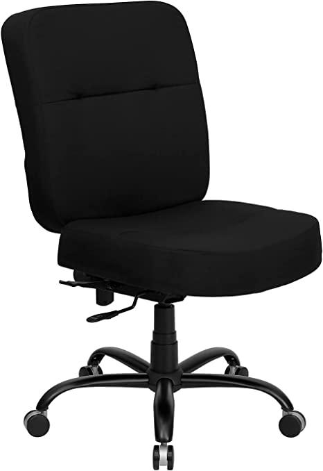 Flash Furniture HERCULES Series Big & Tall Black Fabric Executive Swivel Ergonomic Office Chair