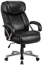 Flash Furniture HERCULES Series Big & TallBlack LeatherSoft Executive Swivel Ergonomic Office Chair