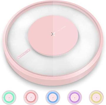 Nillkin Wireless Charger, 10W Fast Qi Wireless Charging Pad Colorful LED Light