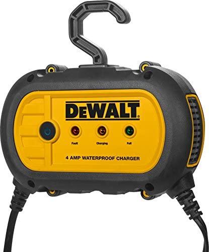 DEWALT DXAEWPC4 Fully Automatic 4 Amp 12V Waterproof Battery Charger/Maintainer