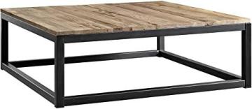Modway Attune 43.5" Coffee Table With Solid Pine Wood Top In Brown