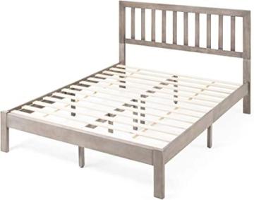 Christopher Knight Home Eunice Acacia Wood Queen Bed Platform, Gray
