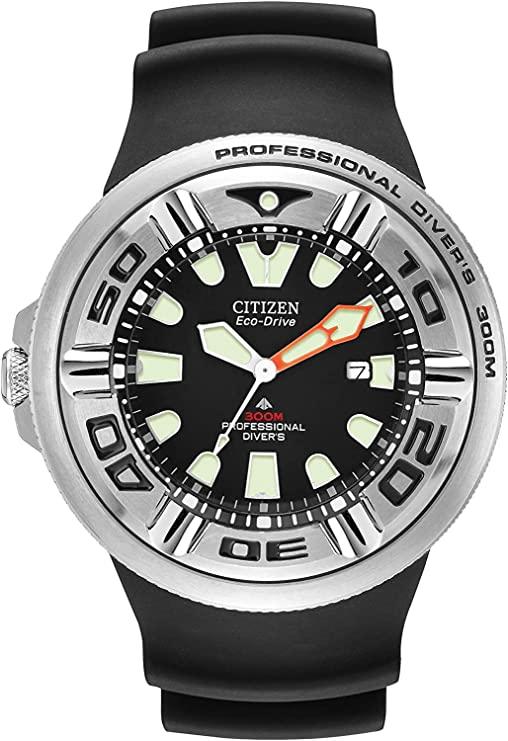 Citizen Eco-Drive Promaster Diver Quartz Mens Watch, Stainless Steel with Polyurethane strap, Black