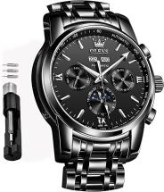 Olevs Automatic Watches for Men Mechanical Slef-Wind Stainless Steel