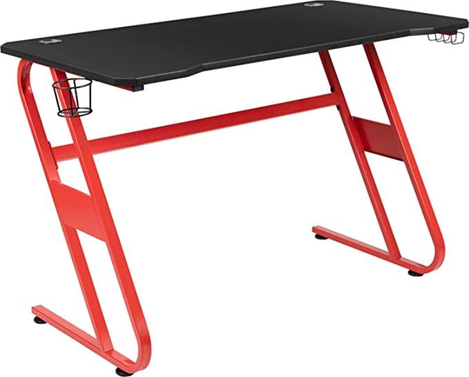 Flash Furniture Gaming Desk, Red
