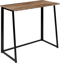 Flash Furniture Small Rustic Natural Home Office Folding Computer Desk - 36"