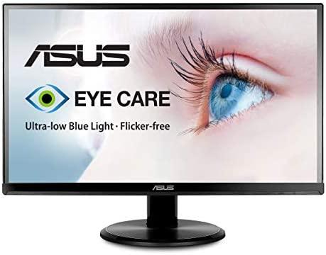 Asus VA229HR 21.5” Monitor Frameless 1080P 75Hz IPS Eye Care HDMI VGA, Black