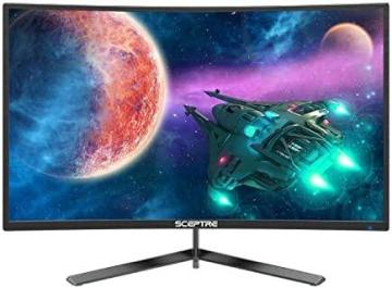 Sceptre 24-Inch Curved 144Hz Gaming Monitor AMD FreeSync, Black