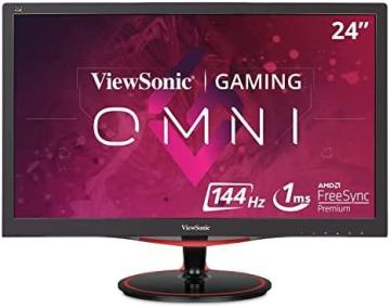 ViewSonic OMNI VX2458-MHD 24 Inch 1080p 1ms 144Hz Gaming Monitor